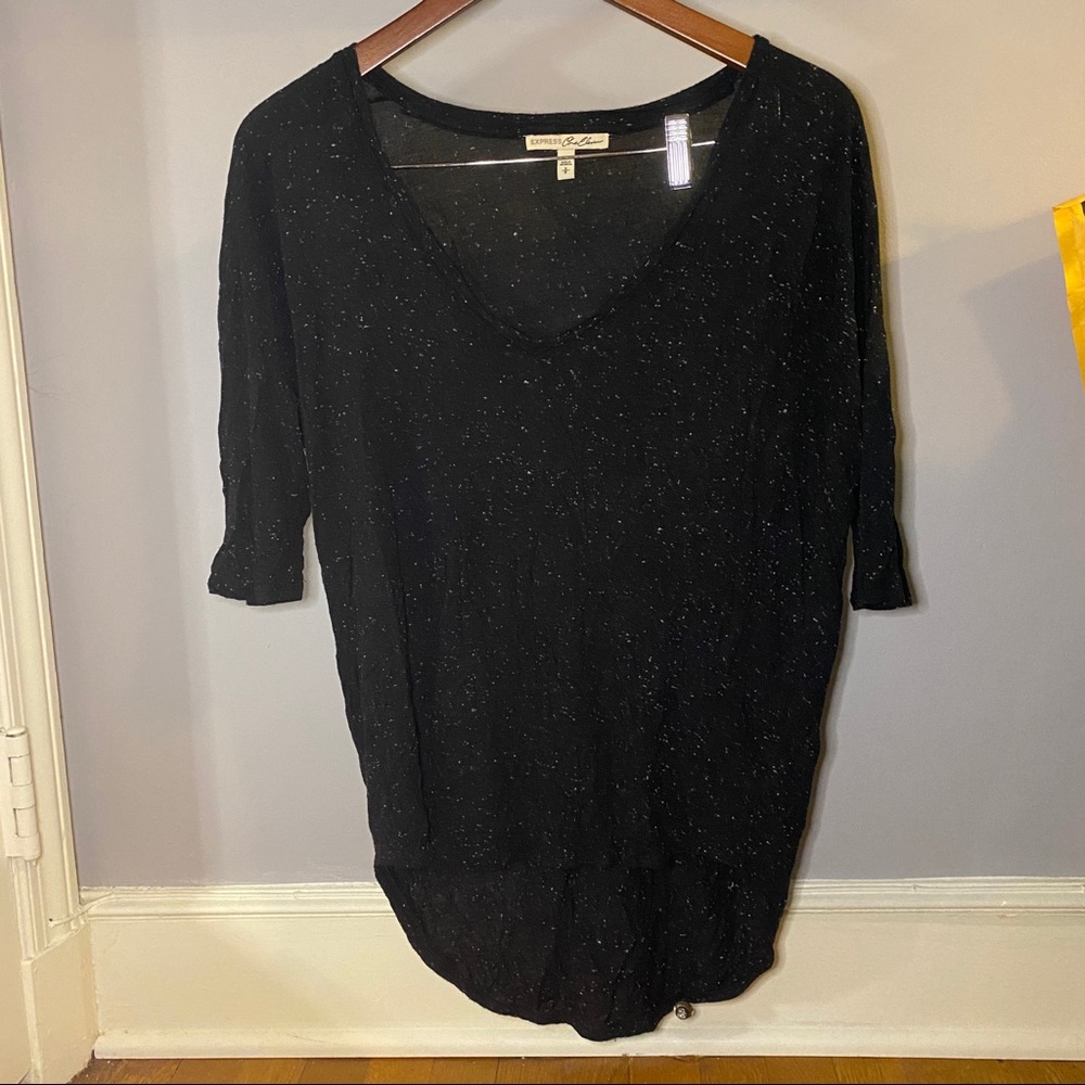 Black Flowy Casual Shirt Express Size Small